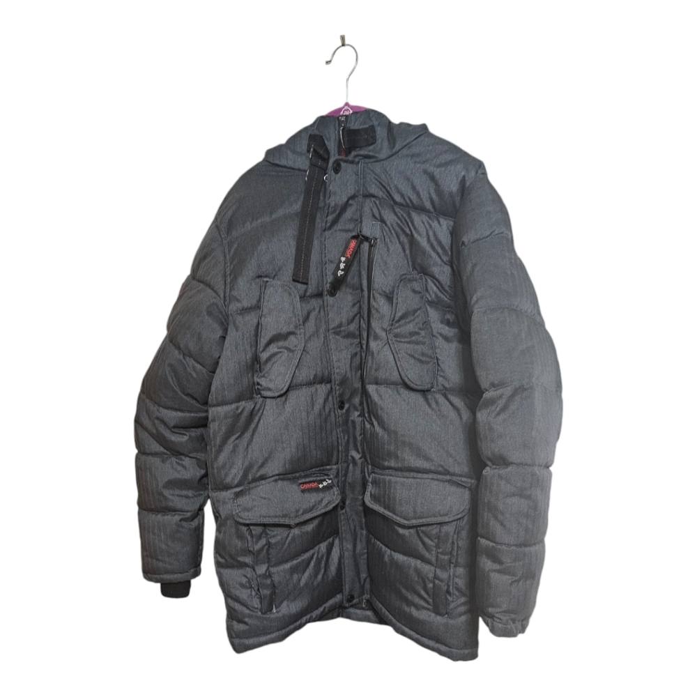 CANADA WEATHER GEAR Men's Hooded Parka Blue M - Picture 5 of 8